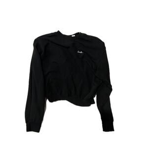 Divided by H&M Sweater Cropped Black Womans Medium